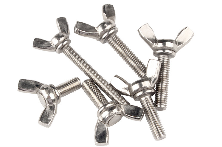 ANSI/ASME Standard M6 M8 M10 Stainless Steel Wing Bolt And Nuts Resistant to Corrosion for Industrial Machinery