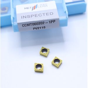 Fracture Resistance Cermet Cutting Tool CCMT060202-1PP PV2110 Coated Cermet