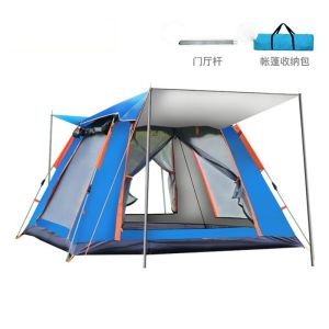 Outdoor Waterproof Pop Up Tent , Multi Person Camping Tent Silk Screen Printing