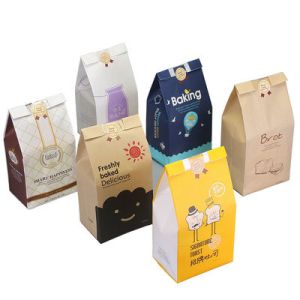 Greaseproof 40gsm-150gsm Takeaway Paper Bags For Food Packaging