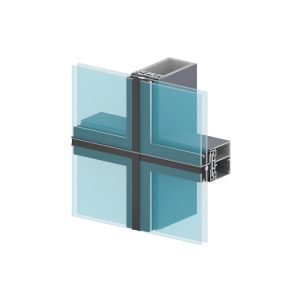 Powder Coated Aluminium Curtain Wall Profile CNC Aluminium Profile