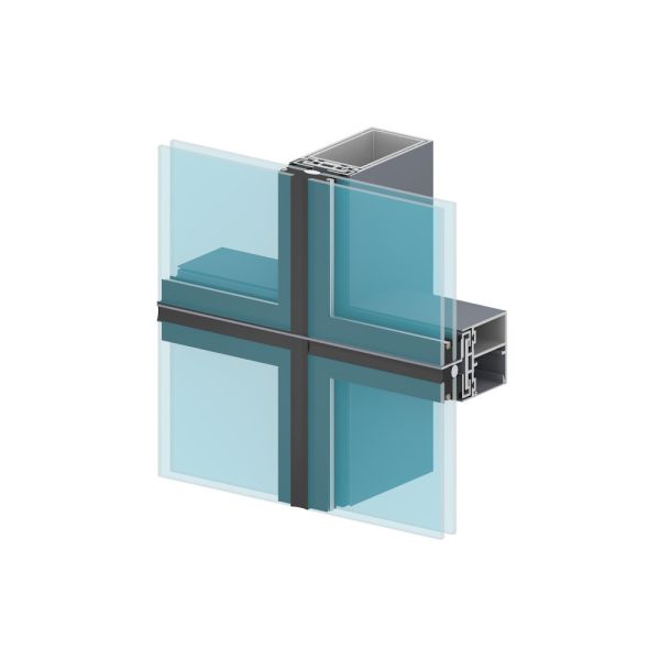 Buy Powder Coated 	Aluminium Curtain Wall Profile CNC Aluminium Profile at wholesale prices