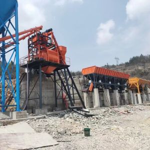 OEM HZS35 Central Mix Concrete Batching Plant With Cement Silos