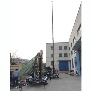9m lockable pneumatic telescopic mast 400kg payloads- mobile antenna telecom