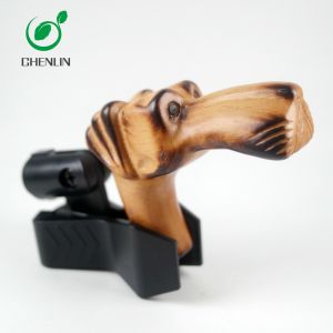 Beech Wooden Umbrella Animal Handle Windproof Eco Friendly