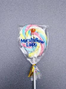 Quality 11g Marshmallow Lollipop Colorful lovely Shape Taste Sweet and Soft / Best snack for sale