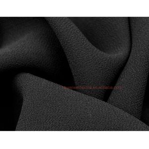 Supplier Wholesale Polyester Luxury Chiffon Fabric Plain Headscarf Black Premium