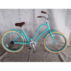 Coaster Brake 26 inch Single Speed Hybrid Unisex Beach Cruiser Bike with 26*2.35