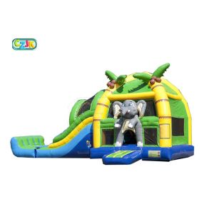 Elephant Bouncer House Inflatable Castle Gasoline Resistant Leak Proof