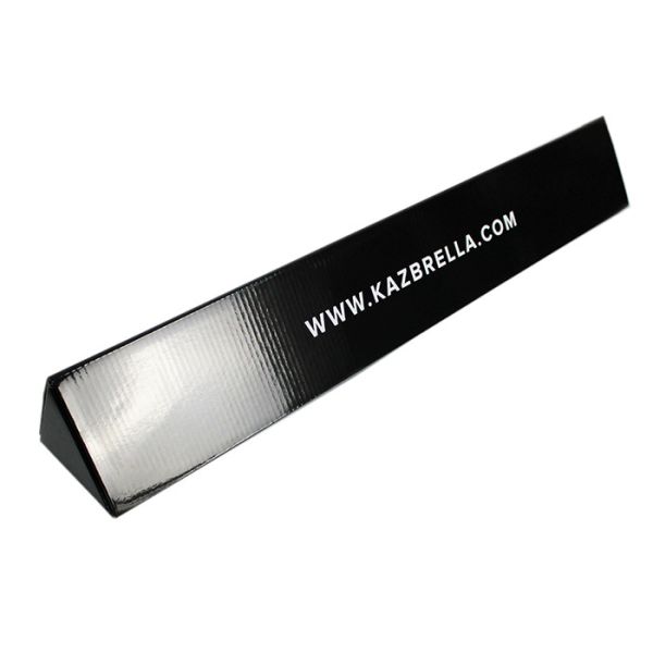 Buy 4C Printing Triangle Postal Tubes , 300gsm CCNB Black Cardboard Box at wholesale prices