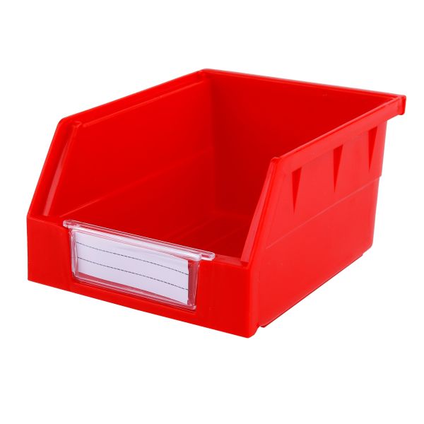 Customized Logo Rectangle Office Organizer Bins PP Stackable Solid Boxes for