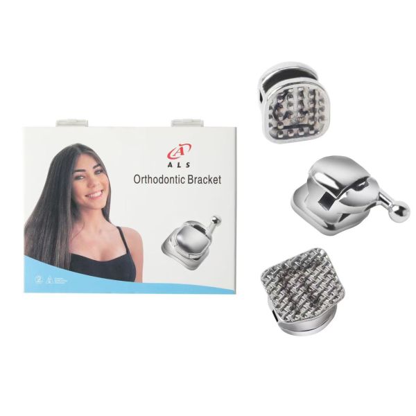 Metal Monoblock Self Ligating Mouth Orthodontic Bracket Standard Roth For Dentistry Treatment