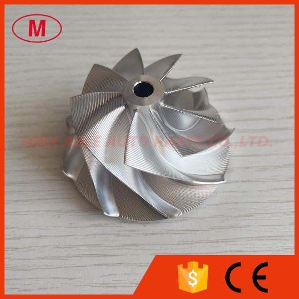 GT28 47.50/62.60mm 9+0 Blades Point Milling Turbocharger Milling/aluminum 2618/billet Compressor Wheel
