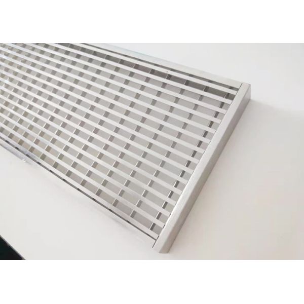 5mm Thckness Deep Overflow Stainless Steel Drainage Grating For Swimming Pool Or Stair Treads