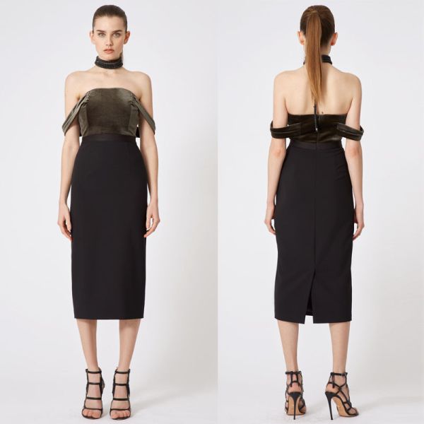 Buy Lancai wholesale off shoulder midi dress at wholesale prices