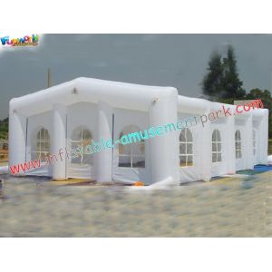 PVC Tarpaulin / PVC Coated Nylon Inflatable Party Tent , White Inflatable