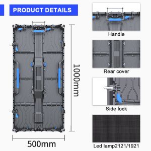 YUYI 500*1000mm P4.81 P3.91 Indoor LED Wall Screen Display Video Panel Digital