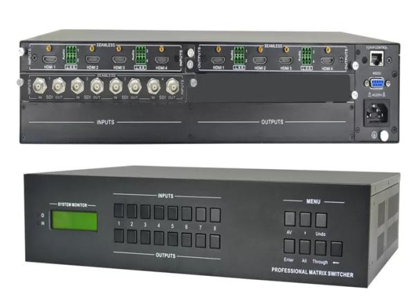 Buy DVI Video Matrix Switcher with 4 Inputs and 4 Outputs Controlled by Front Panel at wholesale prices