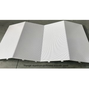 Ceiling Tiles Triangle Shape Aluminum Microperforated Acoustic Panels Soundproof
