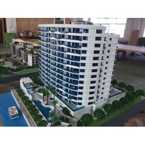 Architecture Model Maker_Residential Model with perfect warm lighting