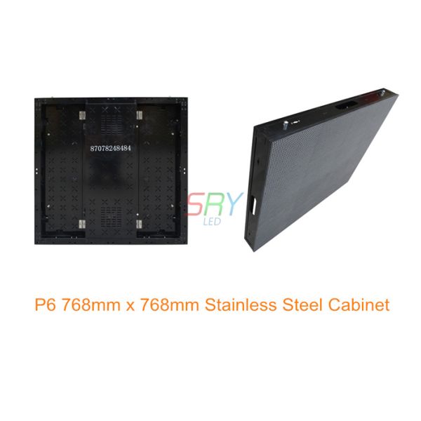 High Brightness P6 Super Slim Aluminum Led Cabinet 768mm X 768mm Smd3528