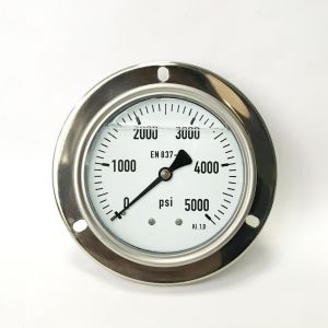 NPT 5000 Psi Lower Back Mount Pressure Gauge