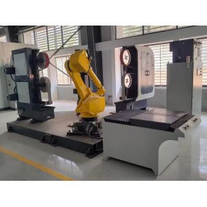 CNC Robotic Buffing Machine Grinding For Brass Accessories With 1.5KW Stepper