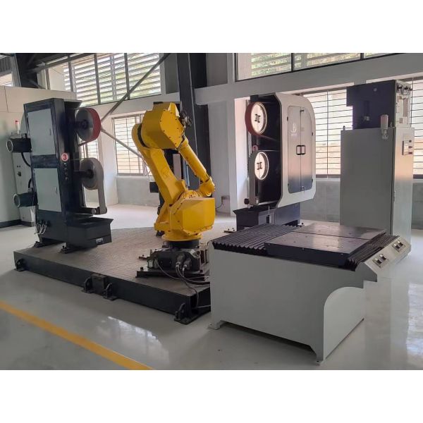 Buy Robotic Polishing Surface Grinder Processing Automatic Robotic Grinding Cell For Brass Faucet at wholesale prices
