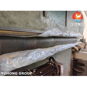 HFW Helical Spiral Serrated Finned Tube ASTM A312 TP347 Stainless Steel Fin Tube