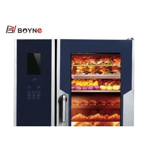 China Commercial Kitchen Cooking Equipment LCD Version Combi Oven With Boiler on sale