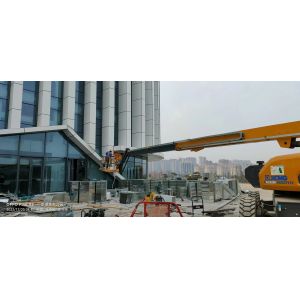 Q235 Q355 Material Glazed Aluminum Curtain Walls Exterior