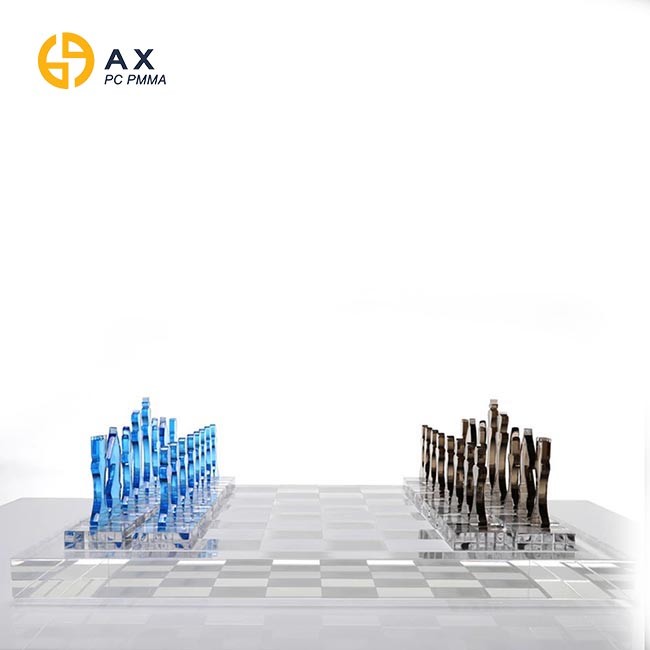 PMMA Acrylic Transparent Lucite Chess Set