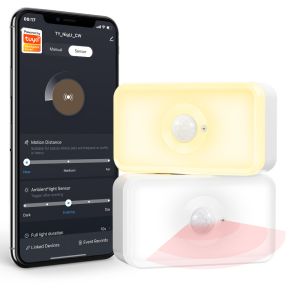 Buy cheap Tuya motion sensor LED PIR WiFi Human Body Motion Sensing Warm White Dual-Color from wholesalers