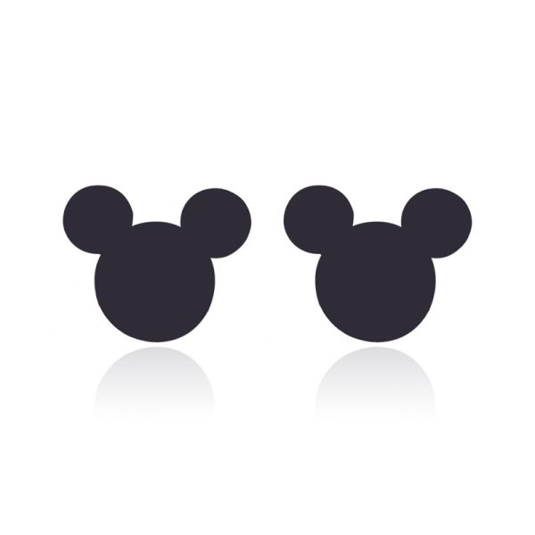 New Fashion Cute Mickey Earrings Black Children Kids Jewelry Cartoon Mouse
