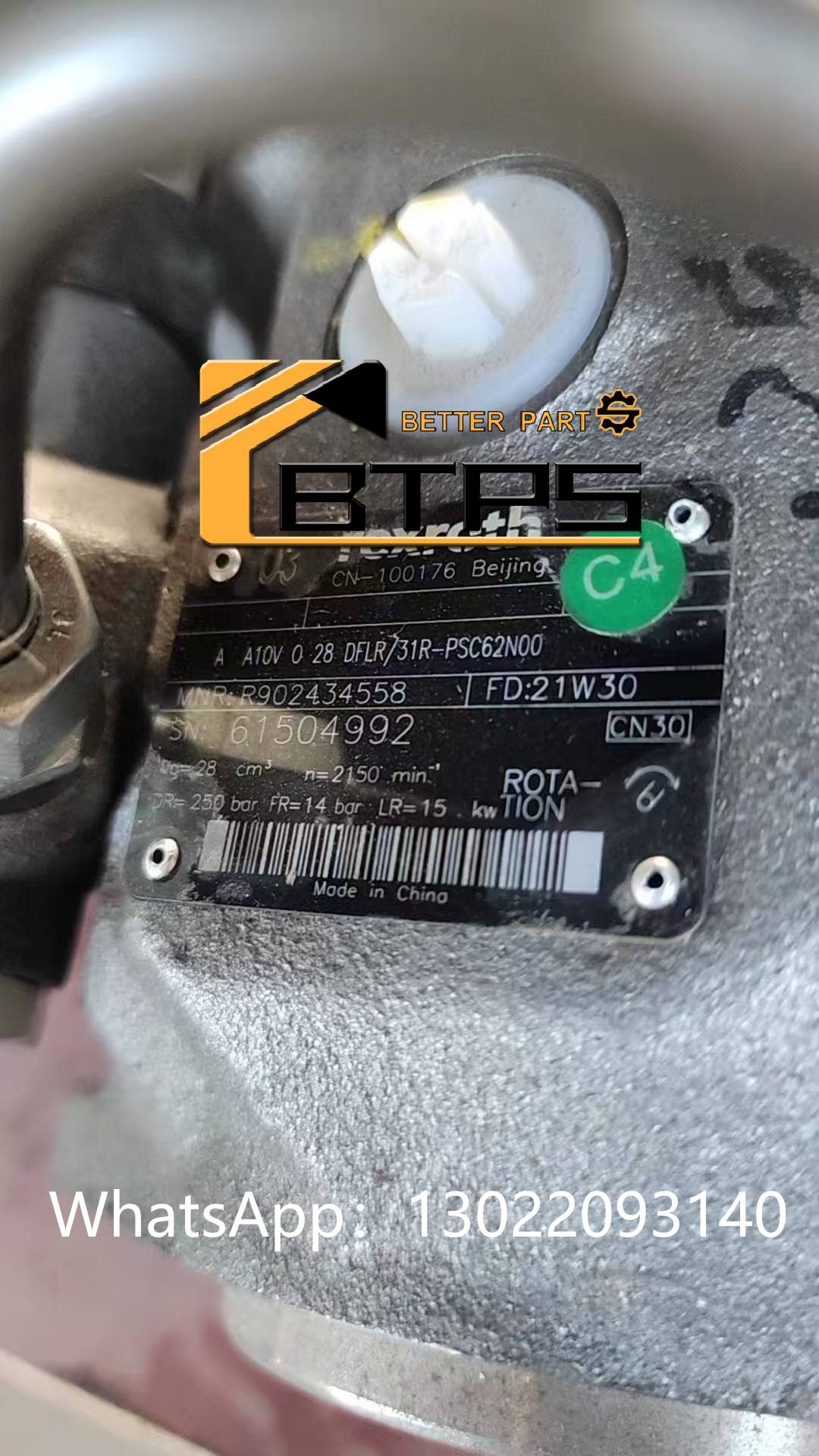 Quality A10V (S) O28 Variable Displacement Axial High Pressure Flow Control Piston Pump for sale