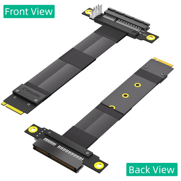 M.2 NGFF to PCIe 3.0 X4 Extension Cable 20cm Black