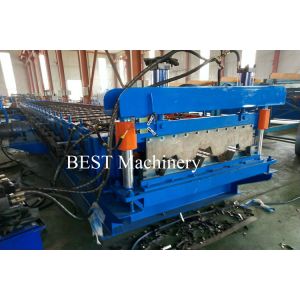Metal Sheet Floor Decking Roofing Roll Forming Machines with Embossing Rollers