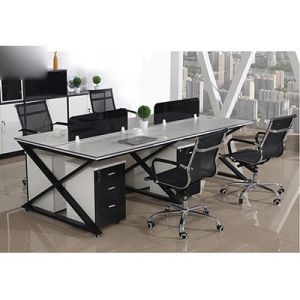 4 Person and 6 Person Combination Office Furniture for Collaborative Modern