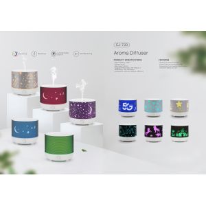 Multi Graphic Portable 80ml Mini USB Ultrasonic Diffuser