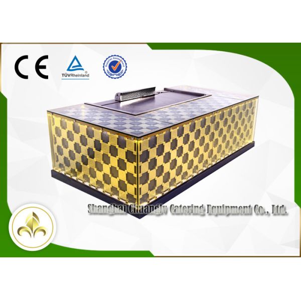 Indoor Outdoor Teppanyaki Hibachi Grill Distinctive Designed For Hotel / Food Plaza