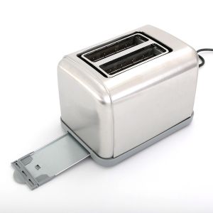 2 Slice Stainless Steel Toaster For Household Breakfast Maker