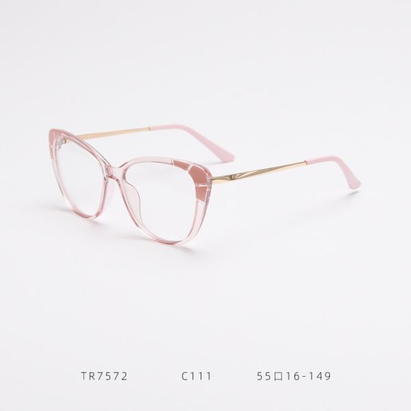 Fashion Ladies Oversized Tr90 Glasses Frames Tr90 Blue Light Glasses