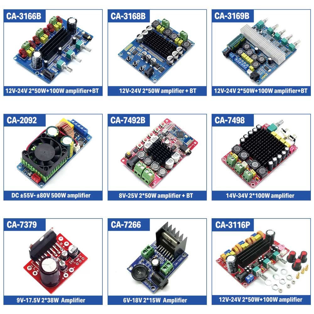 TPA3116 TPA3118 PAM8610 PAM8403 CA6912 Bluetooth Module Amplifier Audio Board