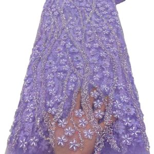 Quality Wholesale price embroidery fabric chantilly fabric african french lace fabric women dress wedding bridal lace Ghana party dress for sale