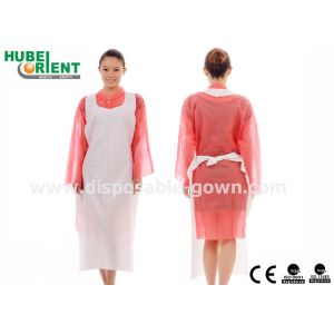 Quality 0.08mm Polythene Disposable Plastic Apron With Smooth Surface for sale