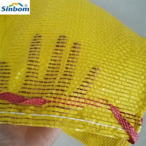 PP Leno Mesh Bags for Potatoes Onions Garlic and Other Vegetables Swing Bottom