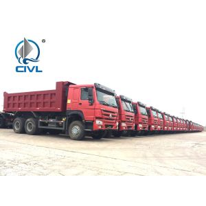 Sinotruk Howo7 Red Color 266HP 10 Wheels Dump Truck RHD Type Lifting High