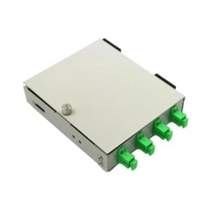 Mini Wall Mount 4 Port Fiber Termination Box SC Clamshell FTTD