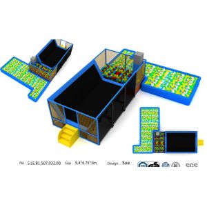 46M2  Attractive Trampoline  Kids Indoor Trampoline Park/ Indoor Trampoline Center/ Amusenment Jumping Club
