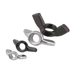 China M5 M6 M8 8.8 Carbon Steel Black Zinc Plated Wing Nut DIN314 on sale